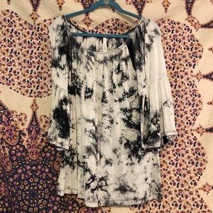 Off Shoulder Tie Dye Top